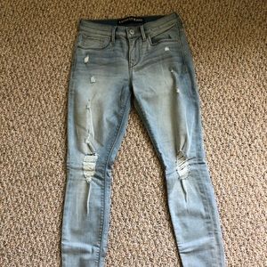 Express mid rise leggings Jeans size 0